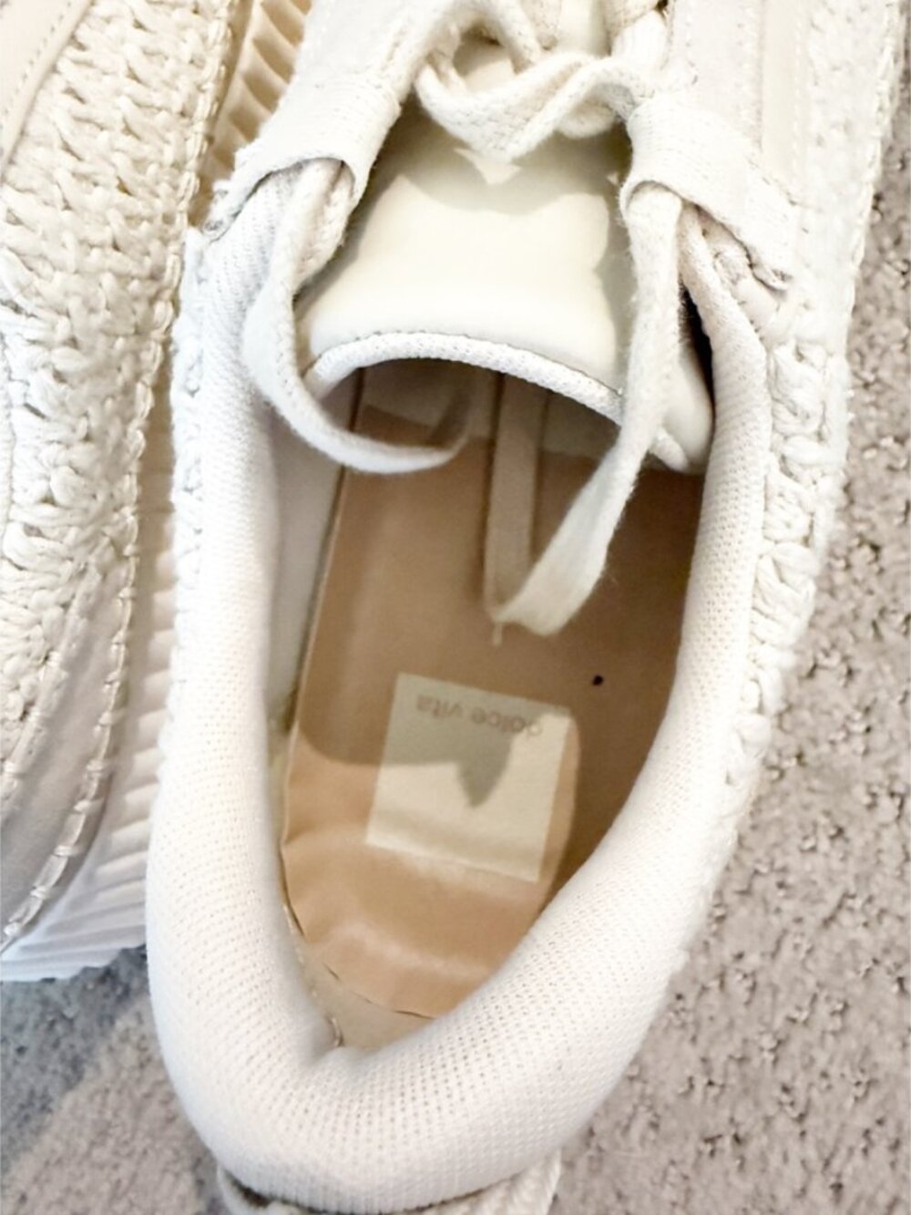 Dolce Vita Cream Dolen Crochet Sneaker (8.5) - Picture 7 of 10